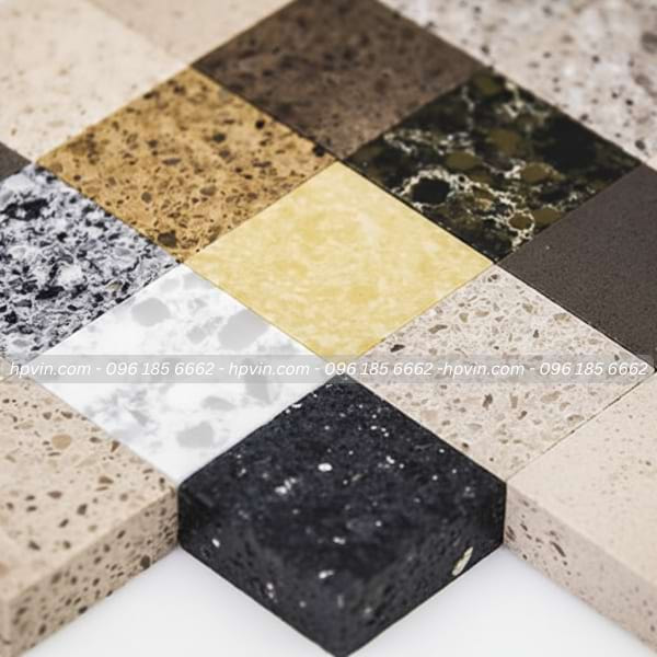 Đá nhân tạo với da dạng màu sắc dùng cho thang máy