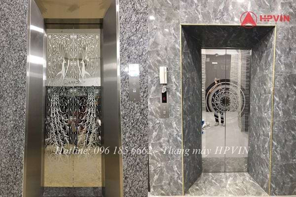 Một số mẫu cửa inox có hoa văn họa tiết đẹp do thang máy HPVIN cung cấp