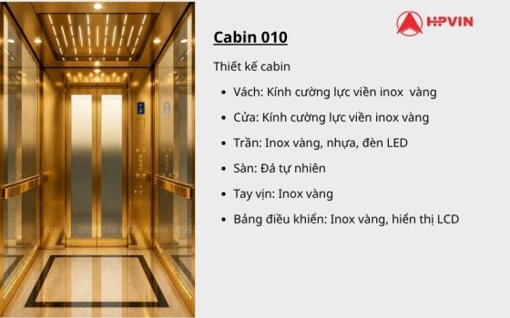 Nội thất thang máy kính gia đình sang trọng có giá tốt