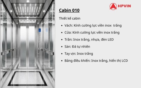 Giá nội thất thang máy kính tiêu chuẩn