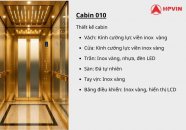 Nội thất thang máy kính gia đình sang trọng có giá tốt